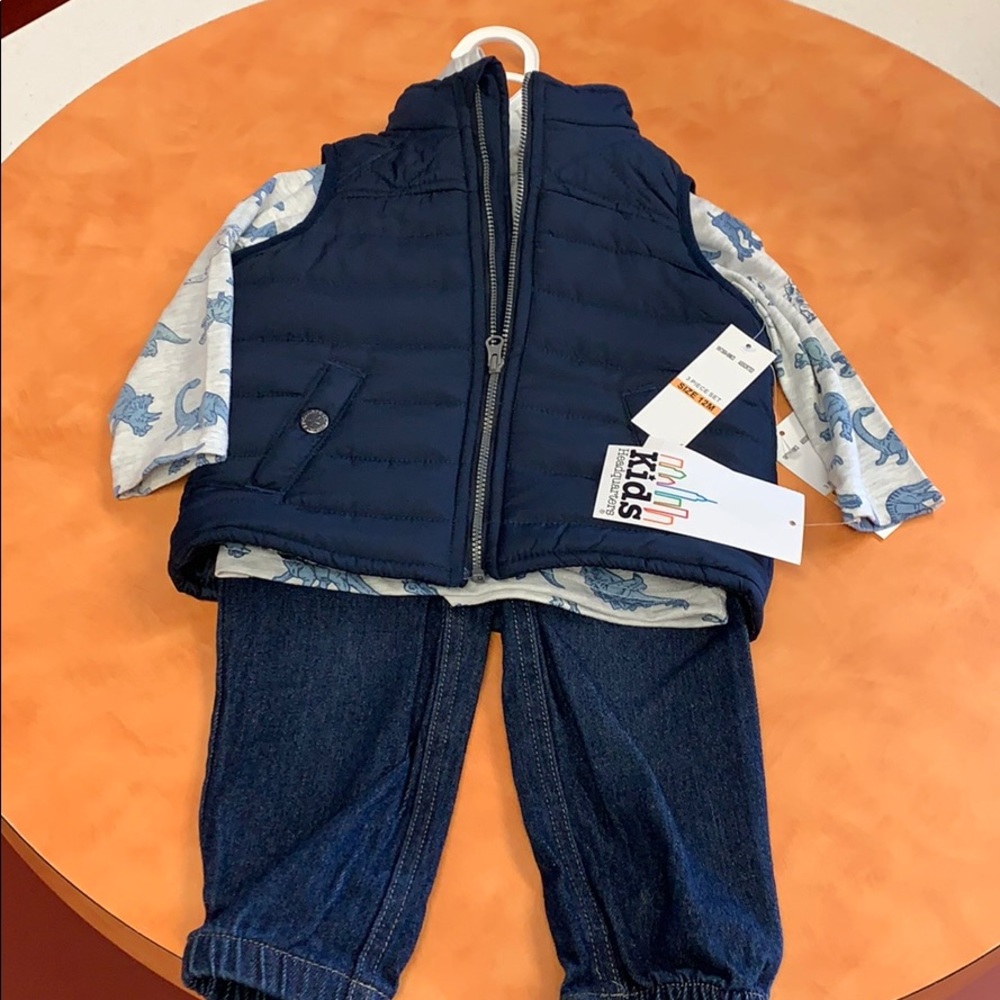3 Pc Set (Vest/Hoodie/Jeans)